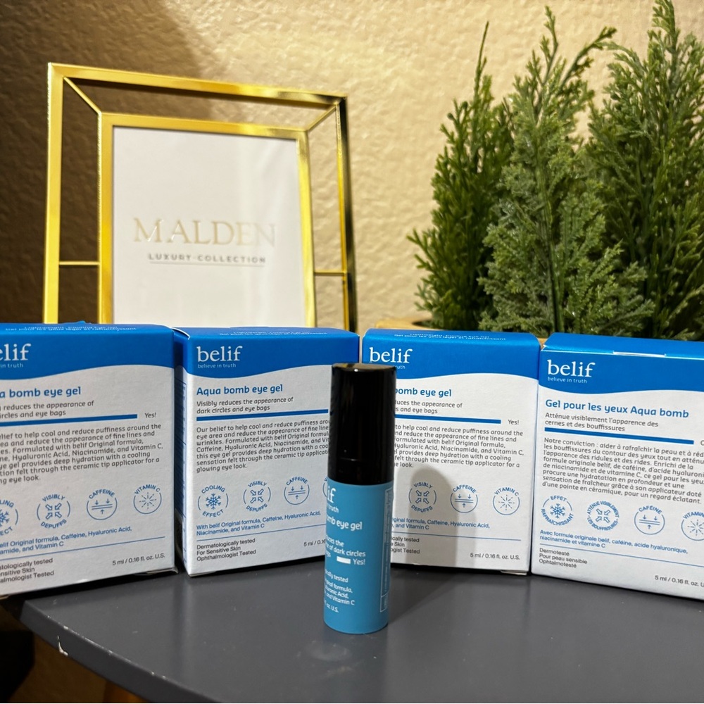 5 items x $25 (4) Belif Aqua Bomb Eye Gel cream new